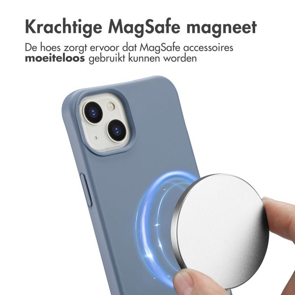 imoshion Color Backcover met afneembaar koord MagSafe Apple iPhone 14 - Ash Blue