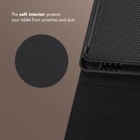 Selencia Riva Bookcase Apple iPad 9 (2021) 10.2 inch / iPad 8 (2020) 10.2 inch / iPad 7 (2019) 10.2 inch - Black
