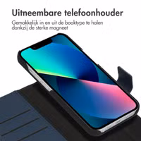 Accezz Premium Leather 2 in 1 Wallet Bookcase Apple iPhone 13 Mini - Donkerblauw