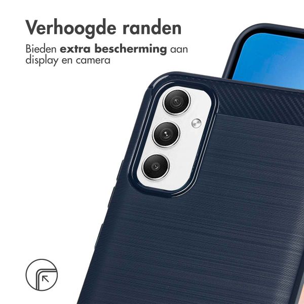 imoshion Brushed Backcover Samsung Galaxy A34 (5G) - Donkerblauw