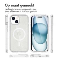 imoshion Sparkle Backcover met MagSafe Apple iPhone 15 - Glitter Transparant