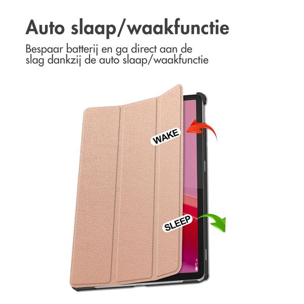 imoshion Trifold Bookcase Lenovo Tab M11 - Rosé Goud