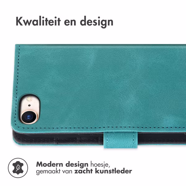 imoshion Bookcase met koord Apple iPhone SE (2022 / 2020) / 8 / 7 - Turquoise