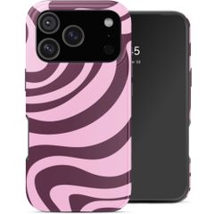 Selencia Vivid Case Apple iPhone 17 Pro Max - Wavy Swirl Pink Plum