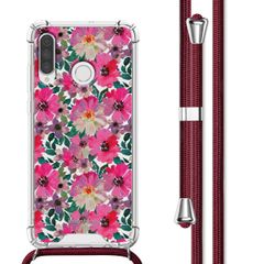 imoshion Design hoesje met koord Huawei P30 Lite - Flower Water