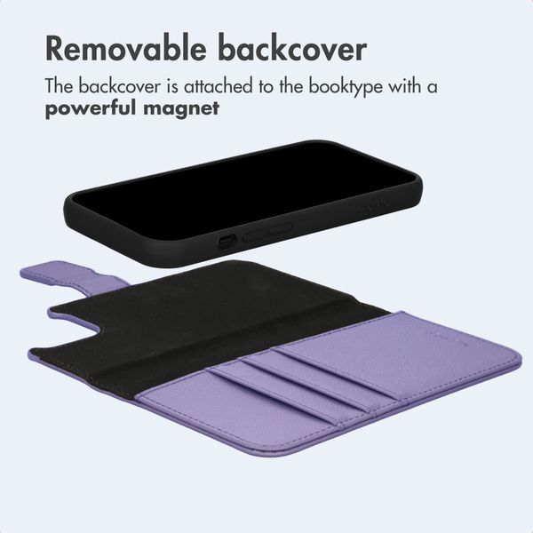 imoshion Detachable 2-in-1 Luxury Bookcase Apple iPhone 13 - Purple