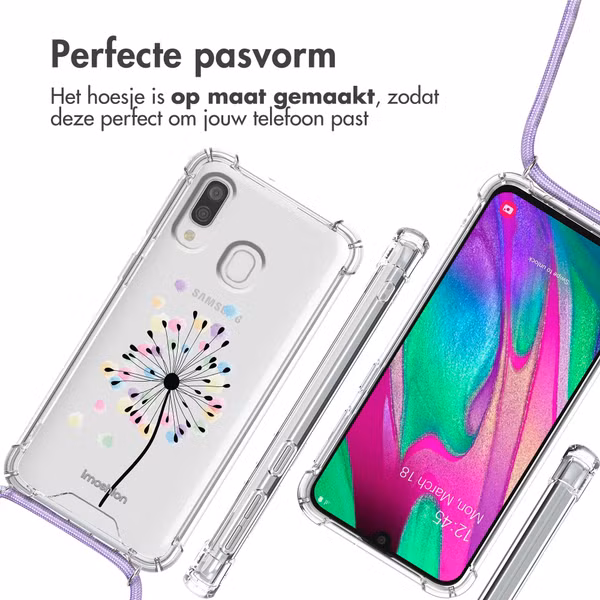 imoshion Design hoesje met koord Samsung Galaxy A40 - Sandstone Dandelion