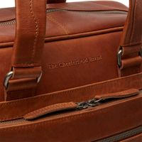 The Chesterfield Brand Singapore Laptoptas 15-15,6 inch - Echt leer - Cognac