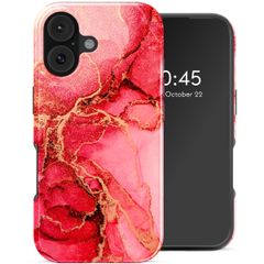 Selencia Vivid Backcover met MagSafe Apple iPhone 17 - Rosy Marble