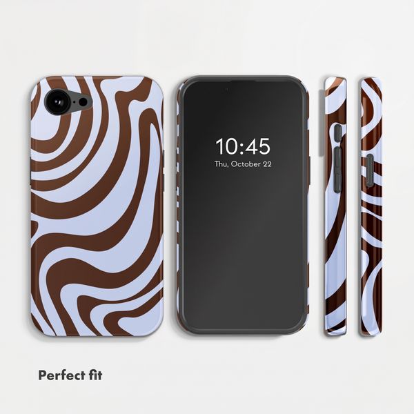 Selencia Vivid Back Cover with MagSafe Apple iPhone 17e / 16e - Dream Swirl Chocolate