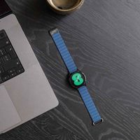 imoshion Magnetisch lederen bandje  - Universeel 22 mm aansluiting - Blauw