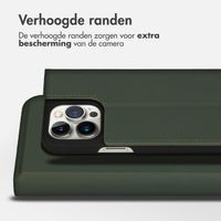 Accezz Premium Leather Slim Bookcase Apple iPhone 14 Pro Max - Groen