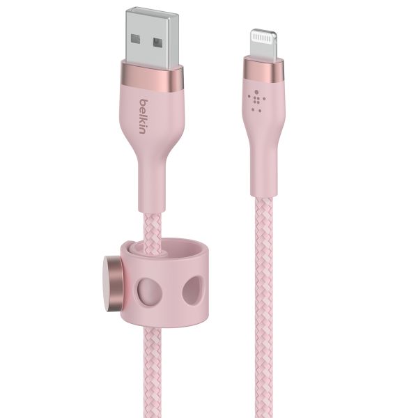 Belkin Boost↑Charge™ USB-A naar Lightning kabel braided siliconen - 2 meter - Roze