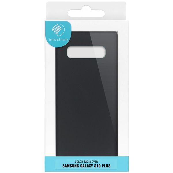 imoshion Color Backcover Samsung Galaxy S10 Plus - Zwart