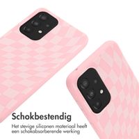 imoshion Siliconen design hoesje met koord Samsung Galaxy A33 - Retro Pink