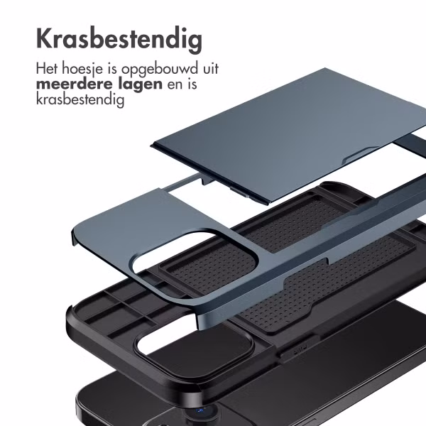 imoshion Backcover met pasjeshouder Apple iPhone 14 - Donkerblauw