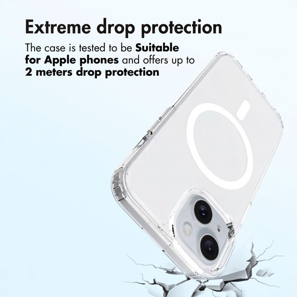 Accezz Xtreme Impact Back Cover with MagSafe Apple iPhone 15 - Transparent