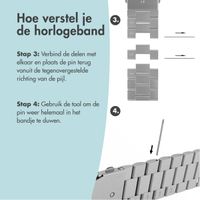 imoshion Premium smartwatch bandje toolkit - Inkorter smartwatch / horloge bandjes - Zwart