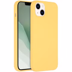 Accezz Liquid Silicone Backcover met MagSafe Apple iPhone 14 Plus - Geel