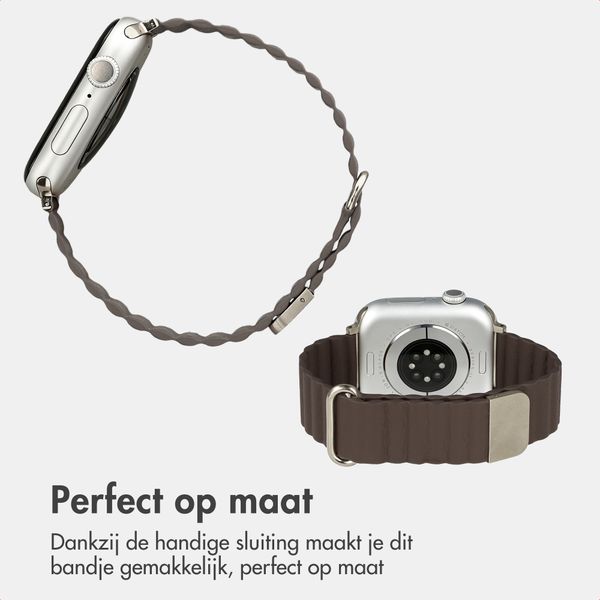 imoshion Magnetisch kunstleren bandje Apple Watch | 38/40/41/42 mm - Donkerbruin