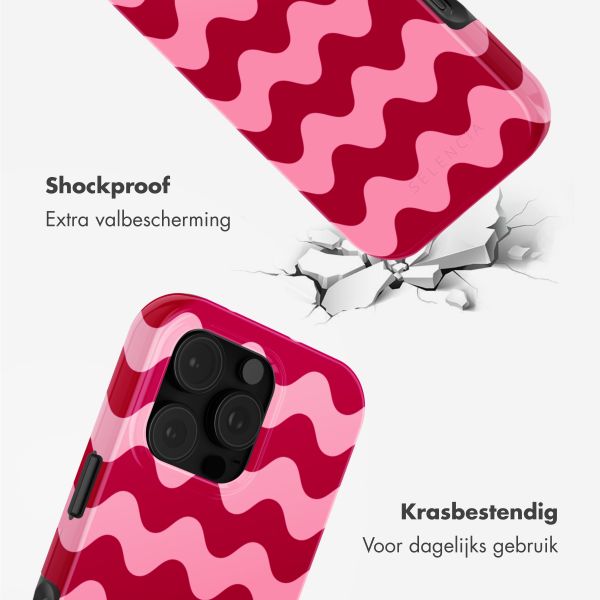 Selencia Vivid Backcover met MagSafe Apple iPhone 16 Pro - Wave Vibes Lipstick