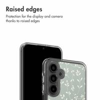 imoshion Design hoesje Samsung Galaxy A16 - Smoke Green Flowers