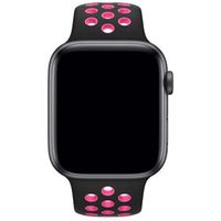 Apple Nike Sport Band Apple Watch Series 1-10 / SE / Ultra (2) - 42/44/45/46/49 mm - Black / Pink Blast