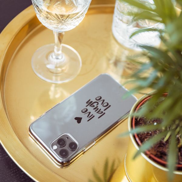 imoshion Design hoesje iPhone Xr - Live Laugh Love - Zwart