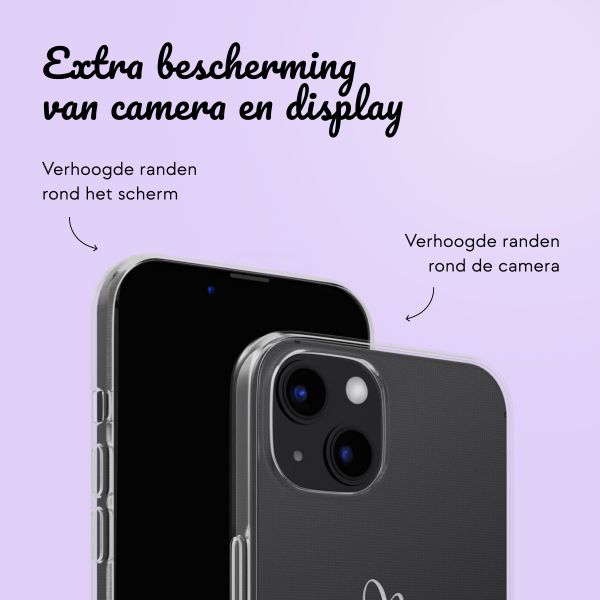 Hoesje met eigen foto en/of tekst Apple iPhone 13 - Sierlijk hartje