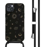 imoshion Siliconen design hoesje met koord Apple iPhone 14 Plus - Sky Black