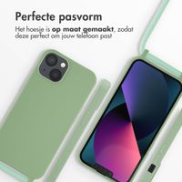 imoshion Siliconen hoesje met koord iPhone 13 - Groen