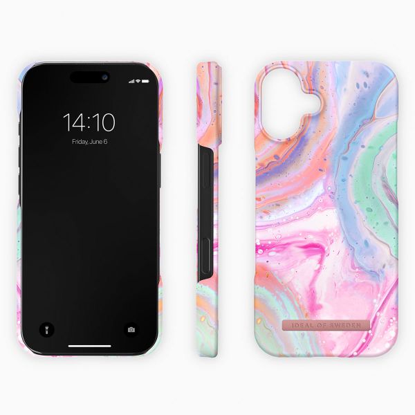 iDeal of Sweden Fashion Backcover iPhone 16 Plus - Pastel Marble