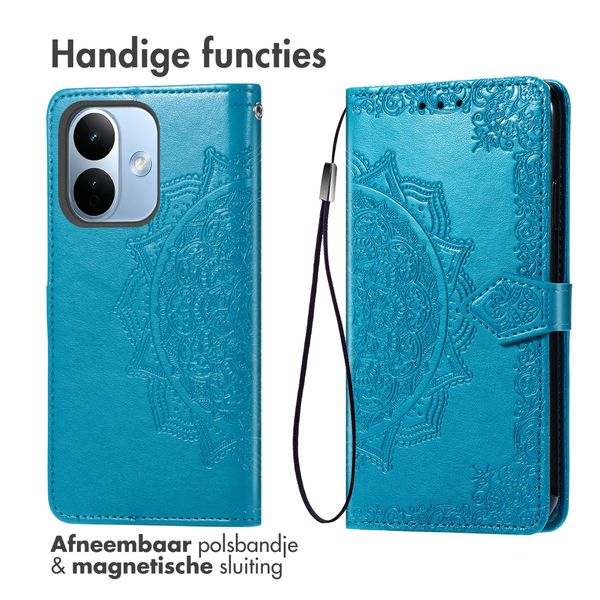 imoshion Mandala Bookcase Xiaomi Redmi Note 17 Pro - Turquoise