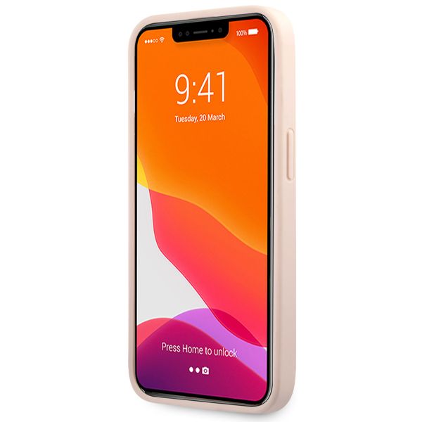 Guess 4G Metal Logo Backcover Apple iPhone 13 Pro - Roze & Goud