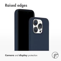 Accezz Liquid Silicone Back Cover with MagSafe Apple iPhone 15 Pro - Dark Blue
