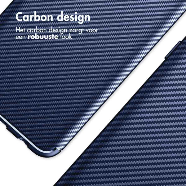 imoshion Carbon Softcase Backcover Apple iPhone 13 Pro Max - Blauw