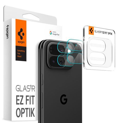 Spigen Optik Pro EZ Fit Lens Protector - Cameralens bescherming (2-pack) Google Pixel 10 Pro Fold - Crystal Clear