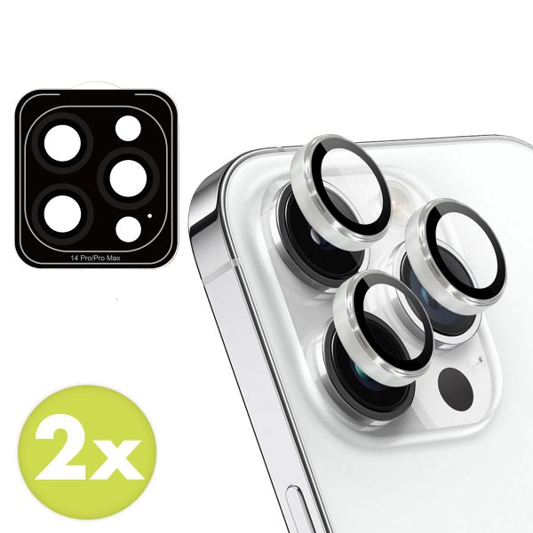 imoshion 2 Pack Camera lens protector Apple iPhone 14 Pro / 14 Pro Max - Zilver