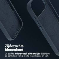 Accezz MagSafe Leather Backcover Apple iPhone 17 Pro - Nightfall Blue