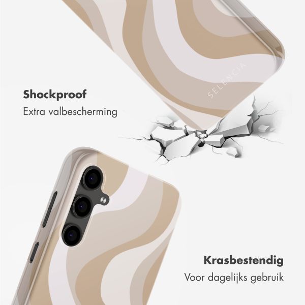 Selencia Vivid Backcover Samsung Galaxy S24 FE - Desert Waves Beige