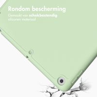 Accezz Smart Silicone Bookcase iPad 6 (2018) 9.7 inch / iPad 5 (2017) 9.7 inch - Lichtgroen