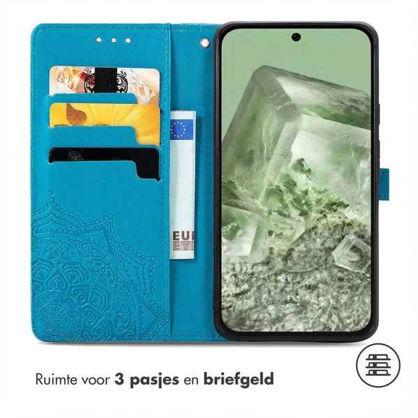 imoshion Mandala Bookcase Google Pixel 8a - Turquoise