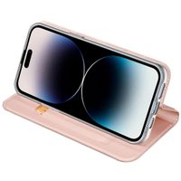 Dux Ducis Slim Softcase Bookcase iPhone 14 Pro - Rosé Goud