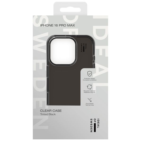 iDeal of Sweden Clear Case Apple iPhone 16 Pro Max - Tinted Black