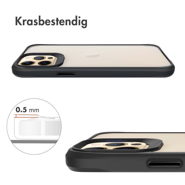 imoshion Rugged Hybrid Case Apple iPhone 12 Pro Max - Zwart / Transparant