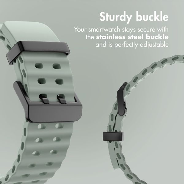 imoshion Ocean Silicone Band Samsung Galaxy Watch Ultra 2 (2026) / Ultra (2024/2025) - Grayish Green