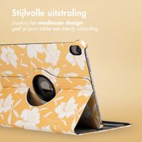imoshion 360° Draaibare Design Bookcase Apple iPad Air 5 (2022) / Air 4 (2020) - Yellow Flowers