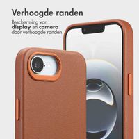 Accezz Leather Bookcase 2-in-1 met MagSafe Apple iPhone 16e - Sienna Brown