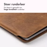 Accezz Leather Laptop hoes Apple MacBook 13 inch - Laptopsleeve - Cognac