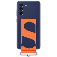 Samsung Originele Silicone Cover Strap Galaxy S21 FE - Navy